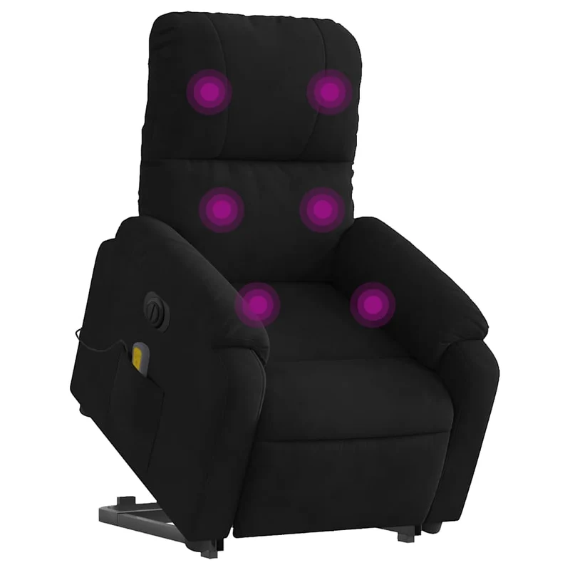 Fauteuil de relaxation fonction massage et inclinable fonction de levage électrique en tissu microfibre DEC027825