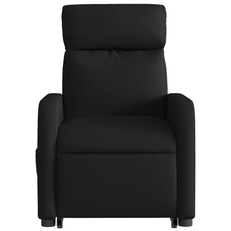 Fauteuil relax TV fonction de levage électrique très confortable en tissu noir DEC028494