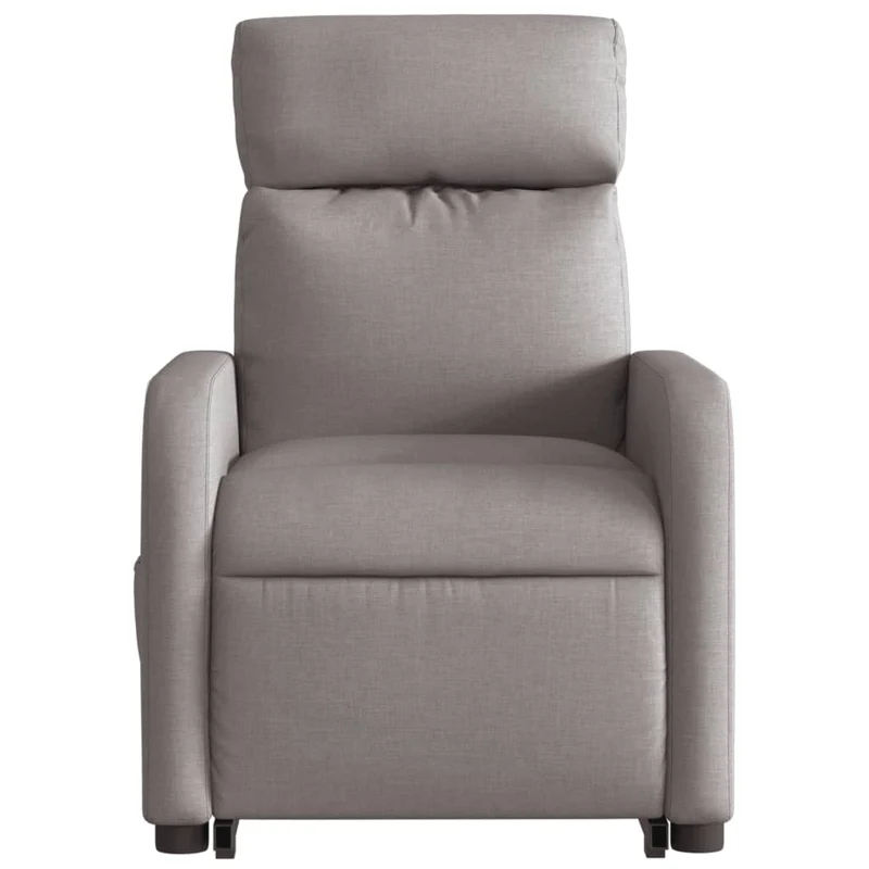 Fauteuil de relaxation fonction massage et inclinable fonction de levage électrique en tissu taupe DEC027863