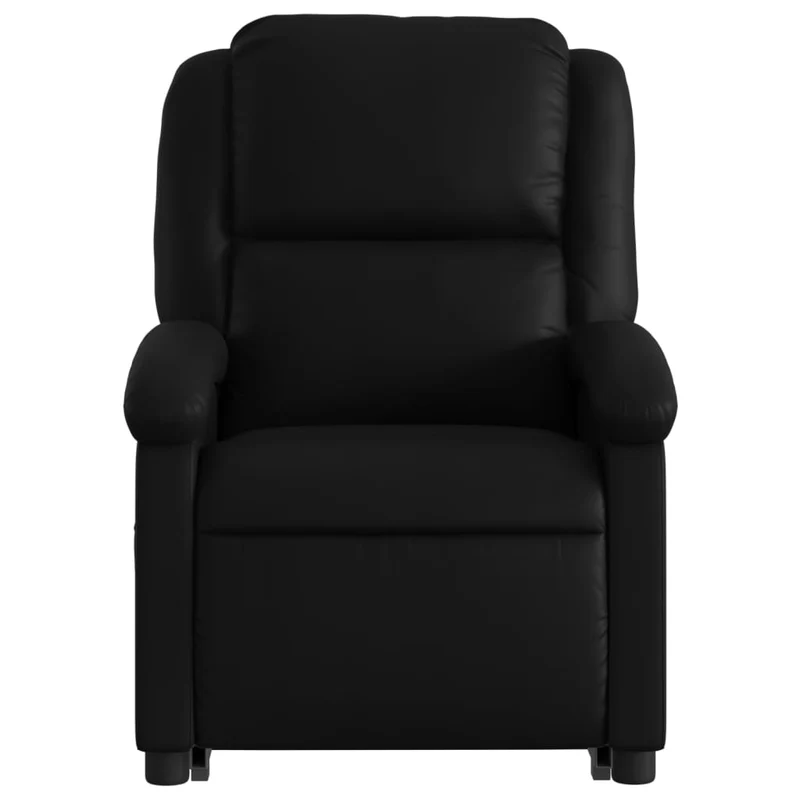 Fauteuil relax TV fonction de levage électrique très confortable en PVC noir DEC028478