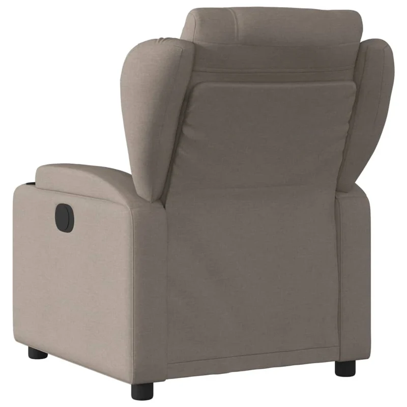 Fauteuil relax TV rembourrage confortable fonction d'inclinaison manuelle en tissu taupe DEC028197