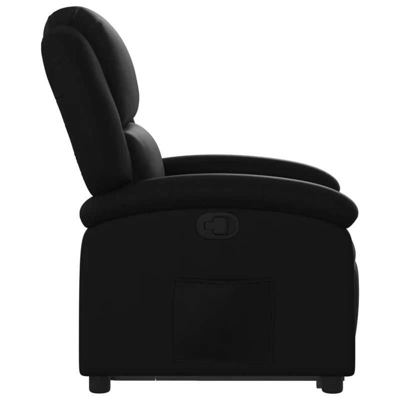Fauteuil relax TV rembourrage confortable fonction de levage électrique en PVC noir DEC028070