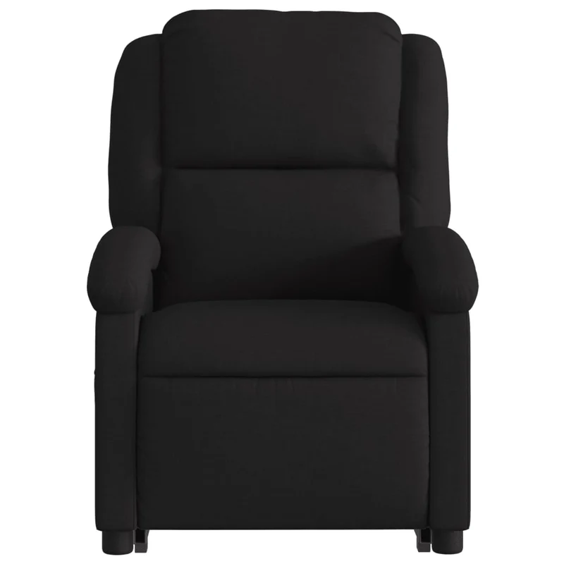 Fauteuil de relaxation fonction massage et inclinable en tissu noir DEC027821