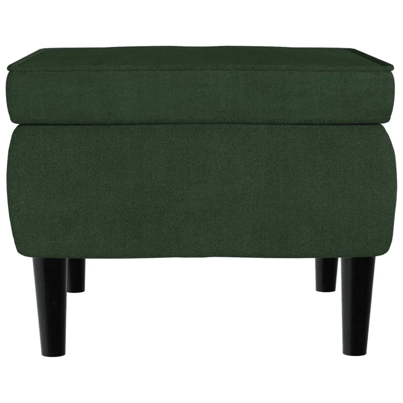 Fauteuils relax avec rebords latérals et repose-pieds en velours vert foncé DEC028699