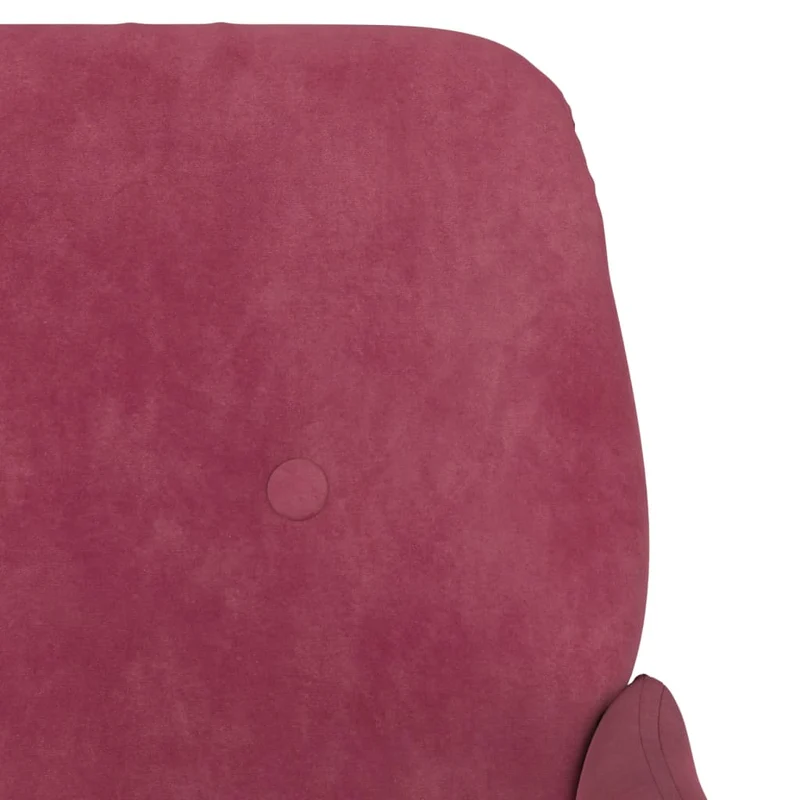 Fauteuil lounge design et moderne avec accoudoirs 62 x 79 x 79 cm en velours rouge DEC028668