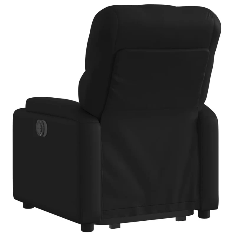 Fauteuil relax TV fonction de levage électrique très confortable en PVC noir DEC028476