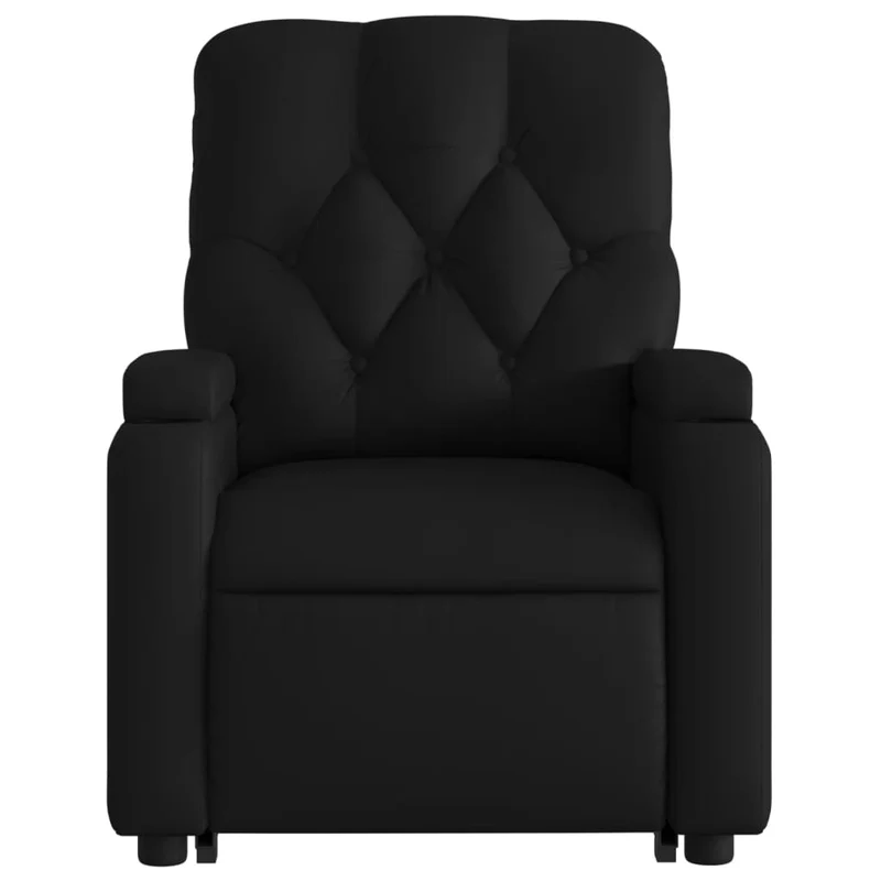 Fauteuil relax TV fonction de levage électrique très confortable en PVC noir DEC028476