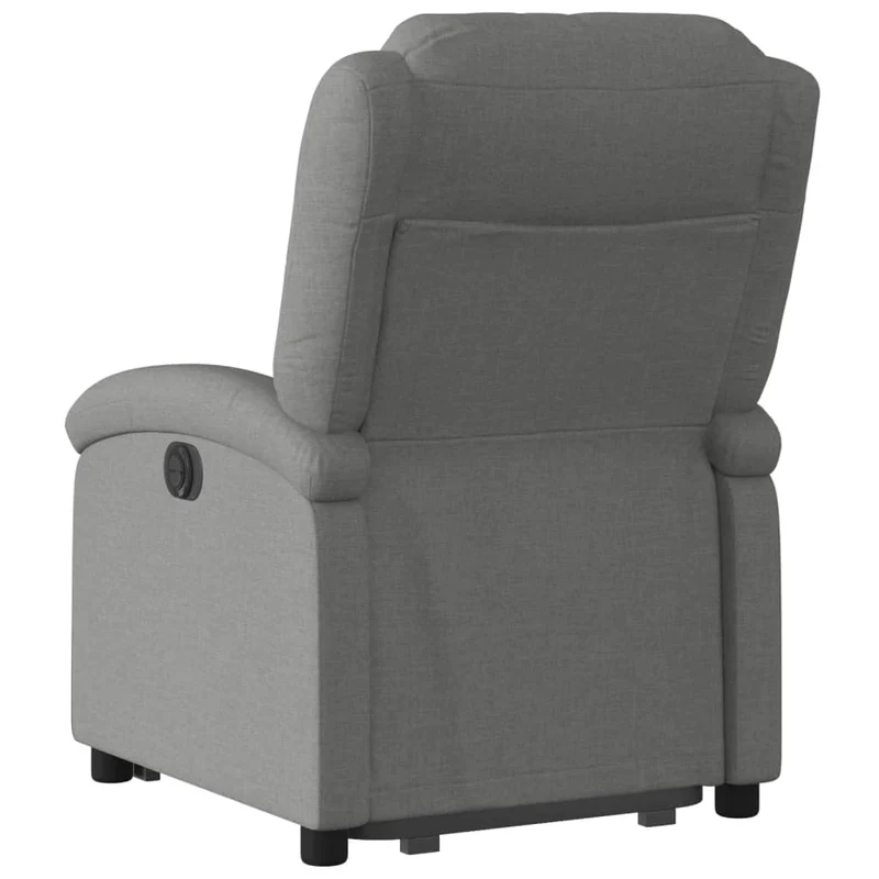 Fauteuil relax TV fonction de levage électrique très confortable en tissu gris foncé DEC028347
