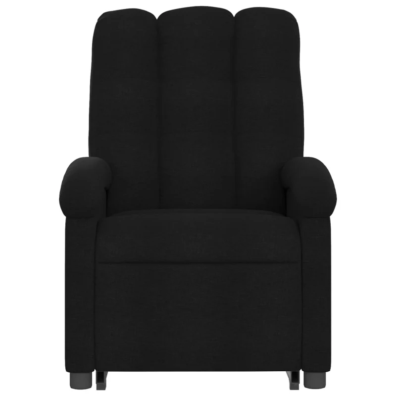 Fauteuil relax TV fonction de levage électrique très confortable en tissu noir DEC028504