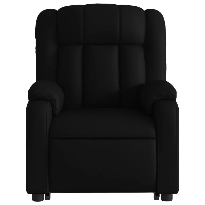 Fauteuil de relaxation fonction massage et inclinable fonction de levage électrique PVC noir DEC027806