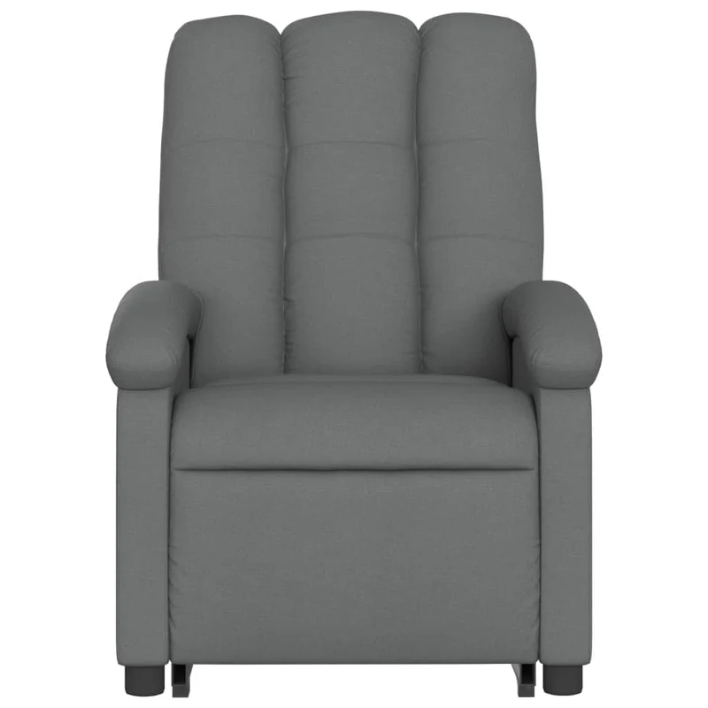 Fauteuil relax TV fonction de levage électrique très confortable en tissu gris foncé DEC028342