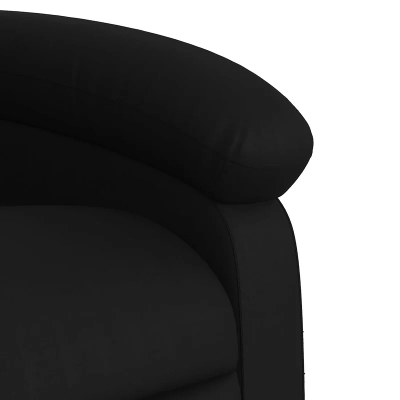 Fauteuil de relaxation fonction massage et inclinable fonction de levage électrique en PVC noir DEC027804