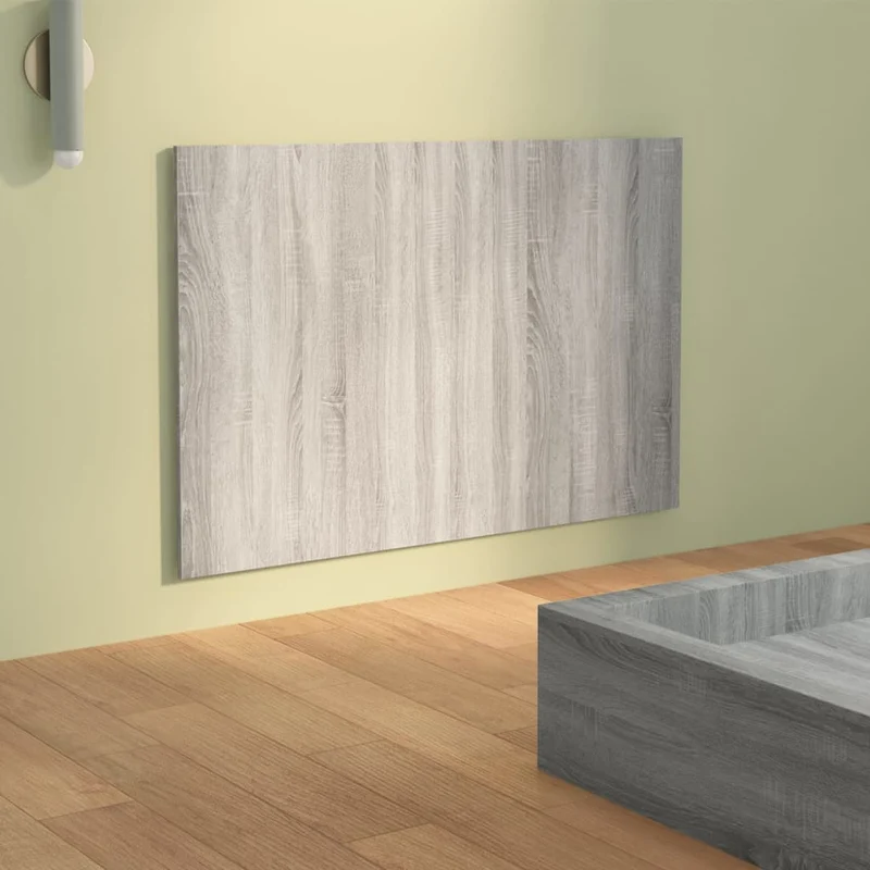 Tête de lit accessoire couchage chambre à coucher meuble 120 x 1,5 x 80 cm MDF gris TDL0202018