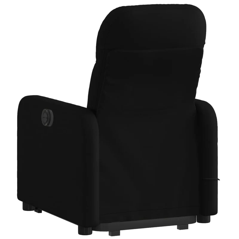 Fauteuil de relaxation TV fonction massage inclinable levage électrique en tissu noir DEC027070