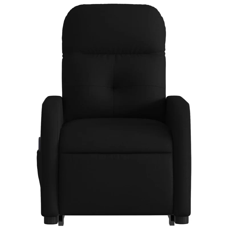 Fauteuil de relaxation TV fonction massage inclinable levage électrique en tissu noir DEC027070