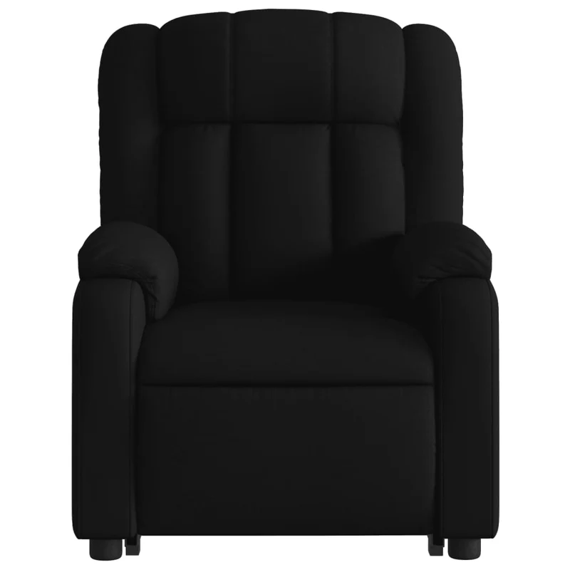 Fauteuil de relaxation TV fonction massage inclinable levage électrique en tissu noir DEC027056