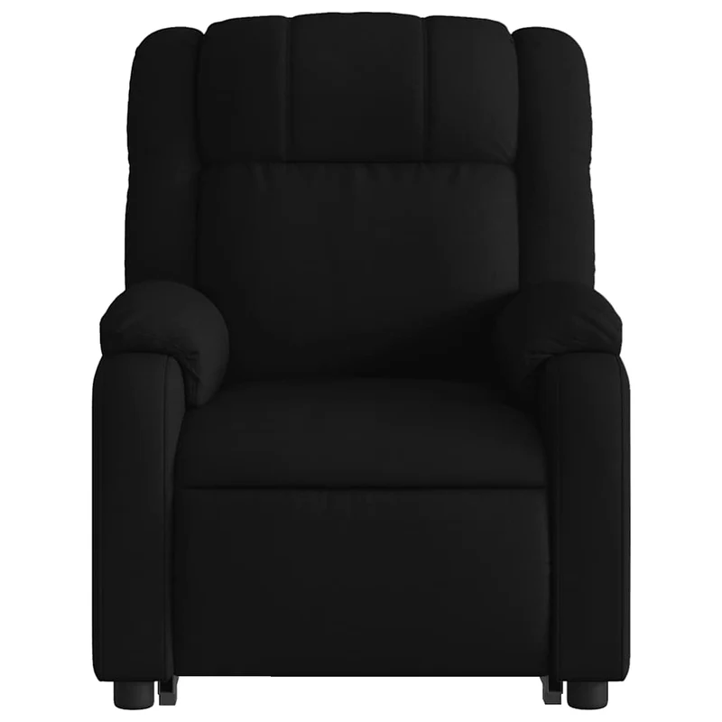 Fauteuil de relaxation TV fonction massage inclinable levage électrique en tissu noir DEC027052