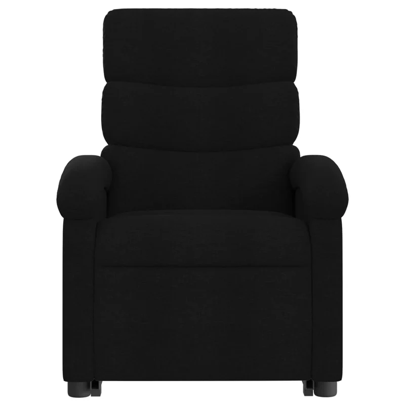 Fauteuil de relaxation TV fonction massage inclinable levage électrique en tissu noir tissu DEC027053