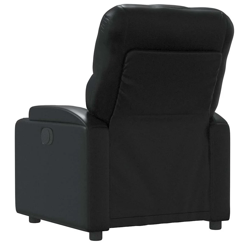 Fauteuil de relaxation TV fonction massage inclinable 6 points de massage en PVC noir DEC027030