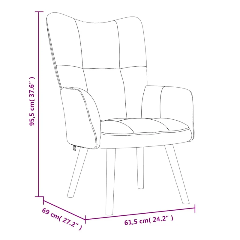 Fauteuil lounge chaise de canapé design moderne en velours gris foncé coutures décoratives DEC026701
