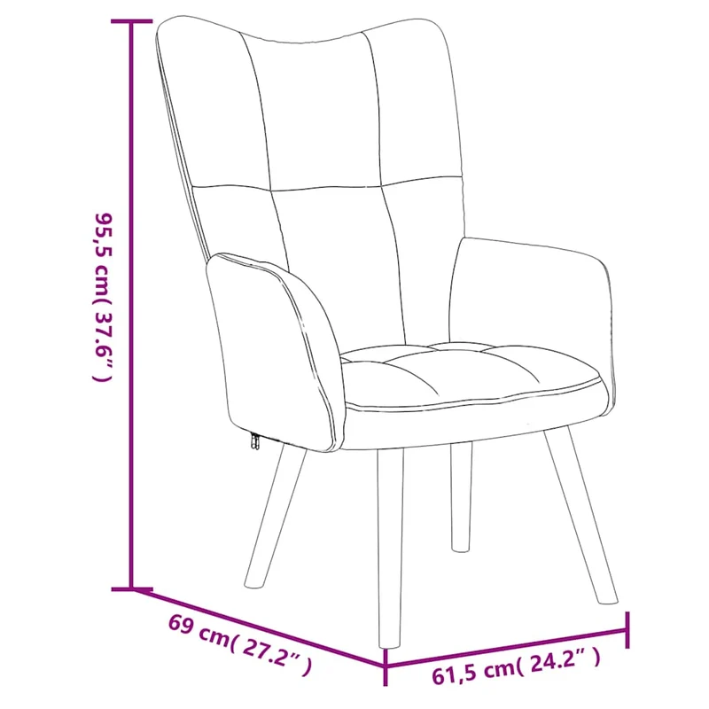 Fauteuil lounge chaise de canapé design moderne en velours noir DEC026743