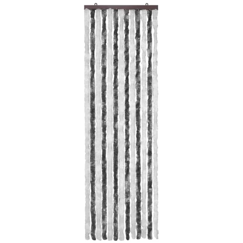 Moustiquaire Gris et blanc 56 x 185 cm Chenille DEC022173
