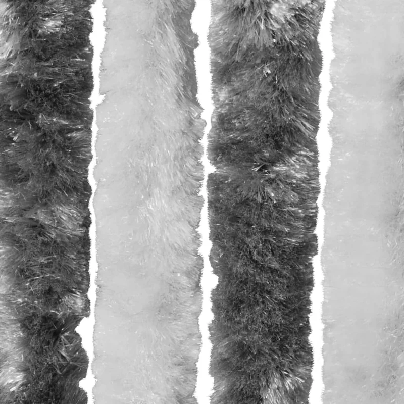 Moustiquaire Gris et blanc 56 x 185 cm Chenille DEC022173