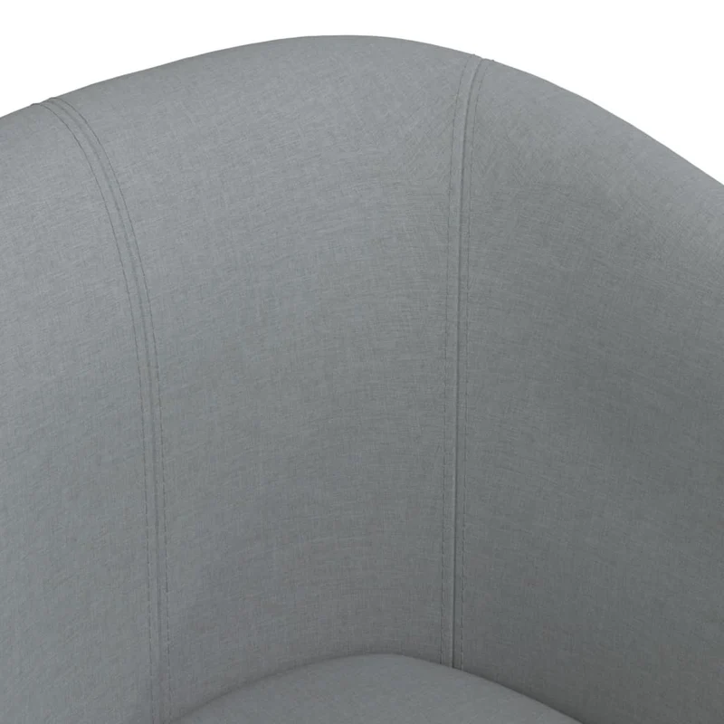 Fauteuil lounge assise confortable design moderne en tissu gris clair DEC026443