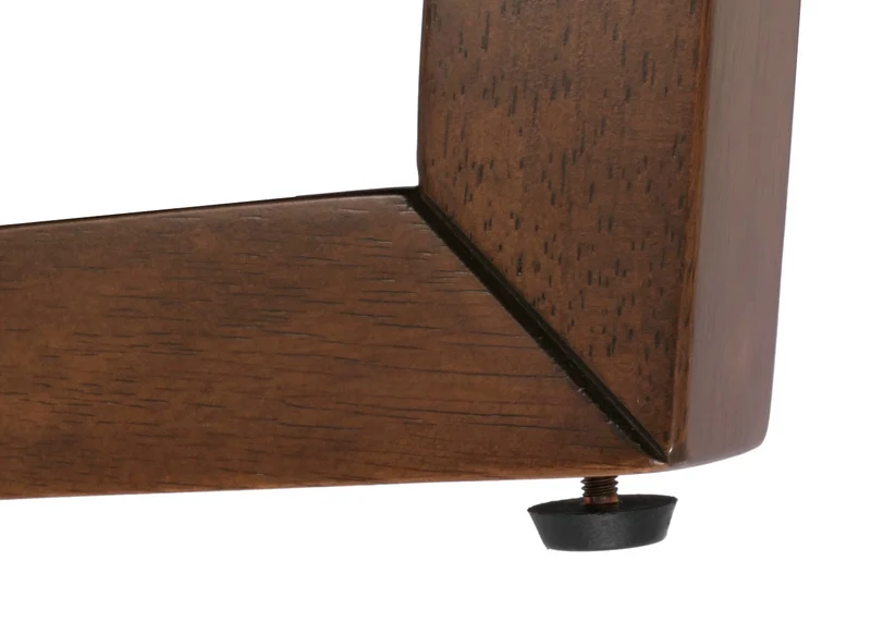 Table basse table d'appoint en bois et HDF diamètre 80 cm aspect béton cadre foncé 04_0008462
