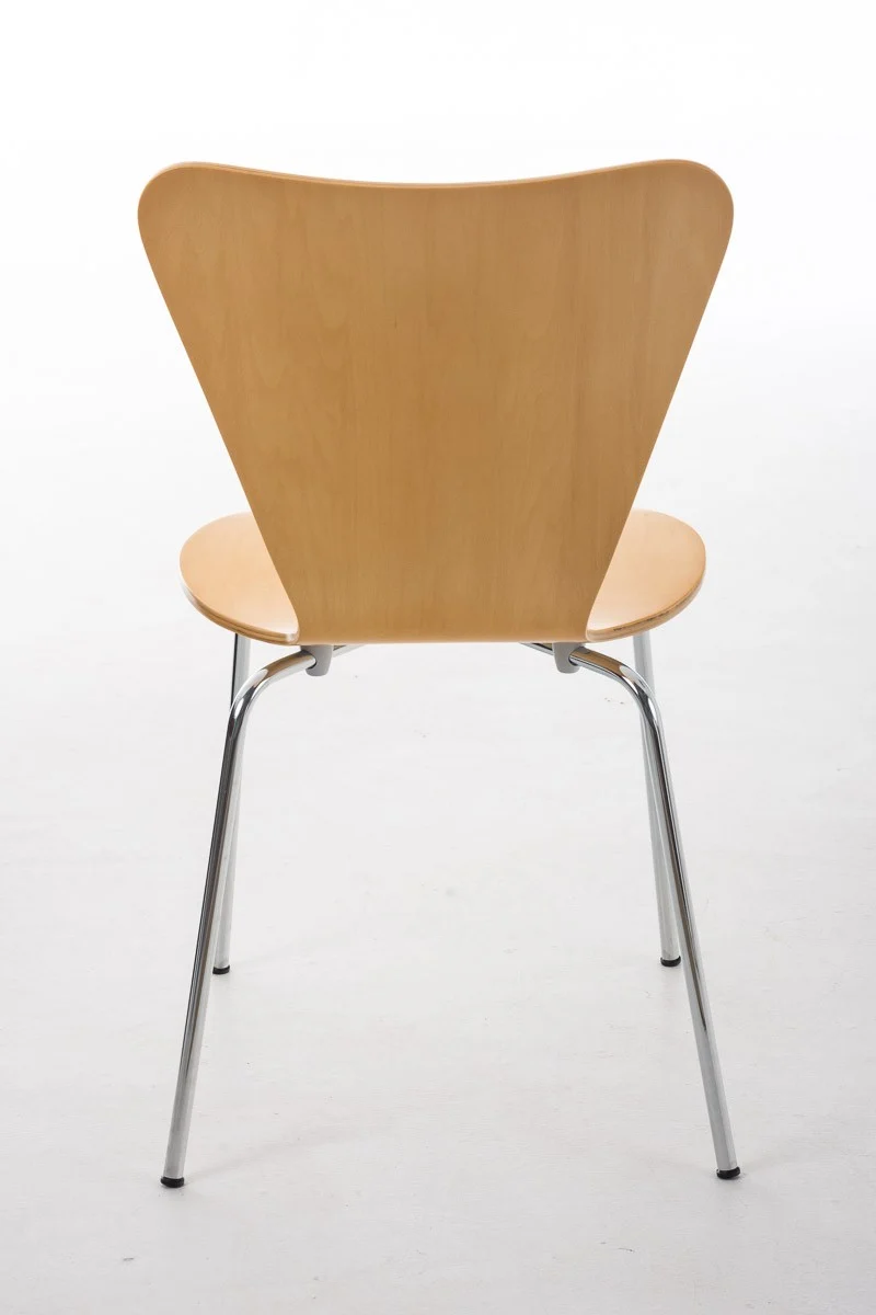 Lot de 4 chaises de séjour bureau en bois et métal CDS10108
