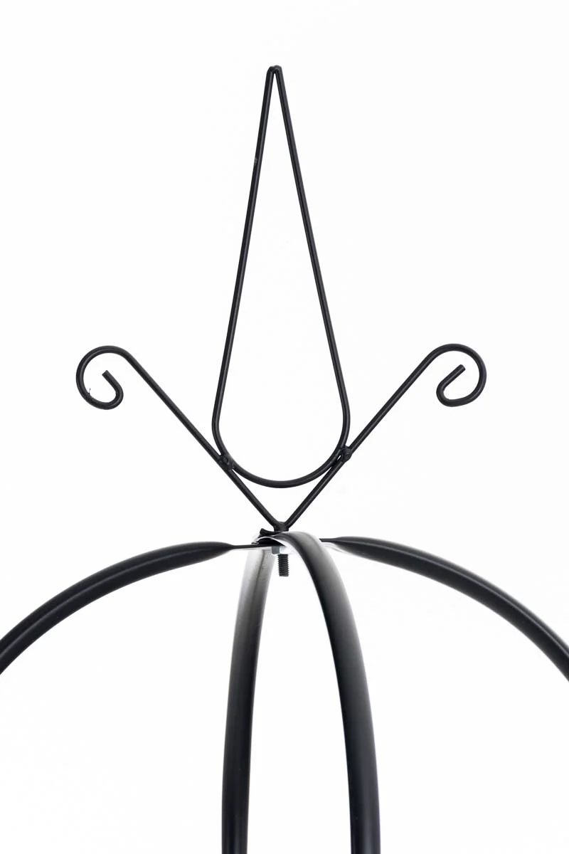 Tuteur de jardin support pour plantes grimpantes décoration de jardin 200x38 cm métal noir 10_0003960