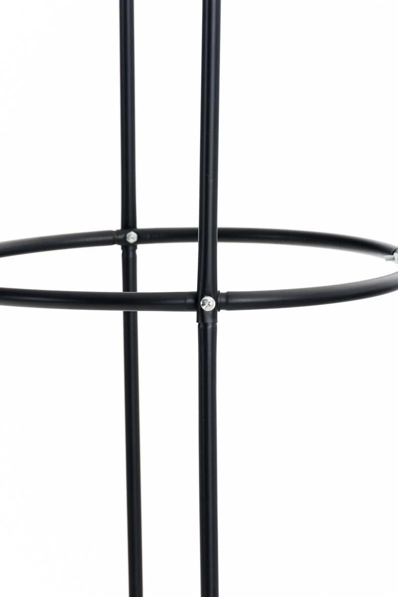 Tuteur de jardin support pour plantes grimpantes décoration de jardin 200x38 cm métal noir 10_0003960