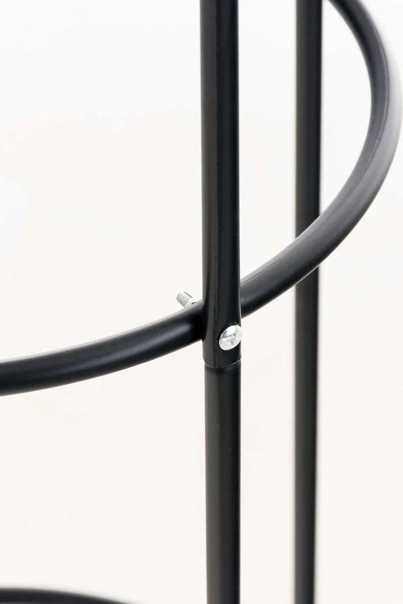 Tuteur de jardin support pour plantes grimpantes décoration de jardin 200x38 cm métal noir 10_0003960