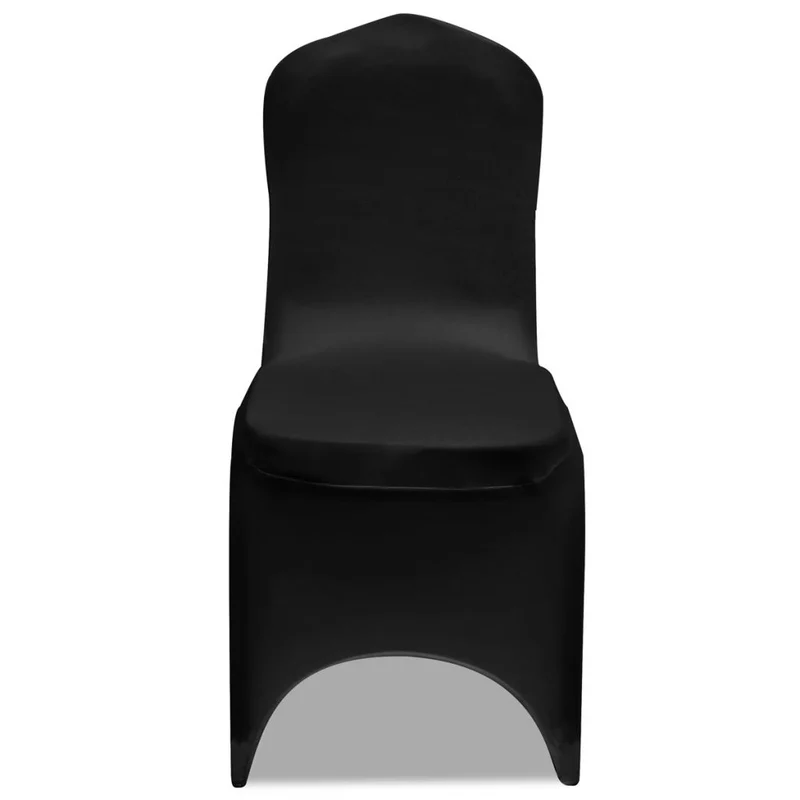 Housse de chaise extensible 4 pcs Noir DEC022358
