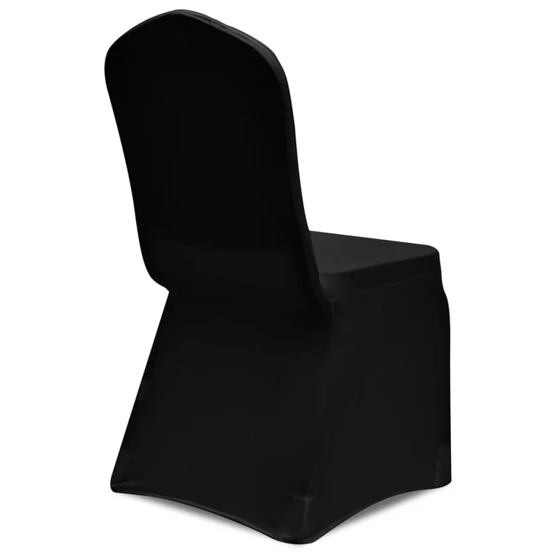 Housse de chaise extensible 4 pcs Noir DEC022358