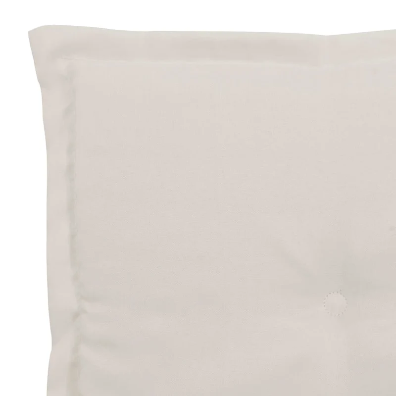 lot de 4 coussins de chaise de jardin 100% polyester imperméable crème 40x40x3 cm DEC021718