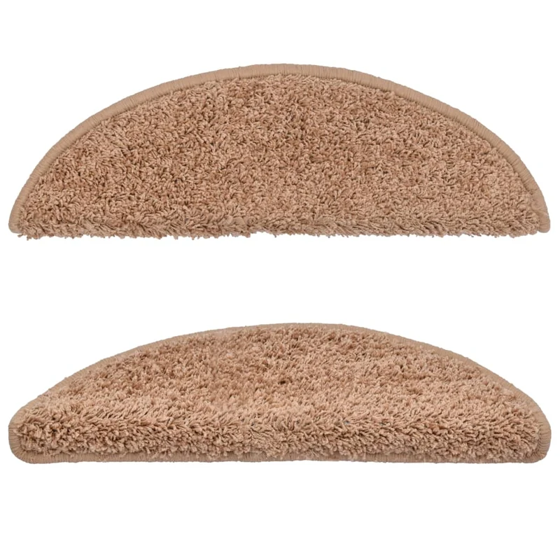 Tapis d'escalier 15 pièces Beige 56 x 20 cm DEC023562