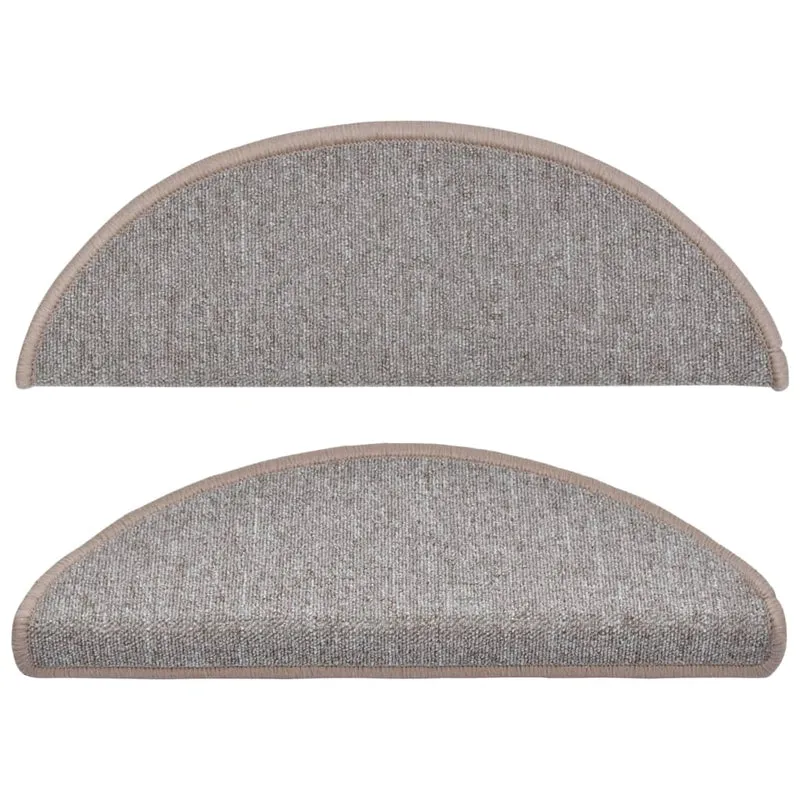 Tapis d'escalier 15 pièces Marron clair 65 x 24 x 4 cm DEC023554