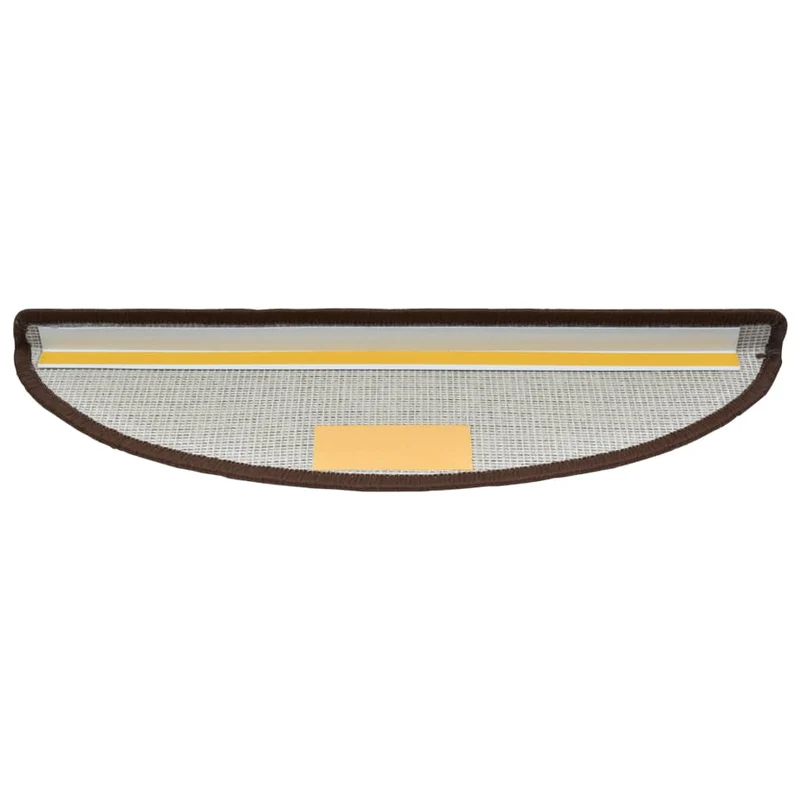 Tapis d'escalier 15 pièces Marron café 65 x 24 x 4 cm DEC023556