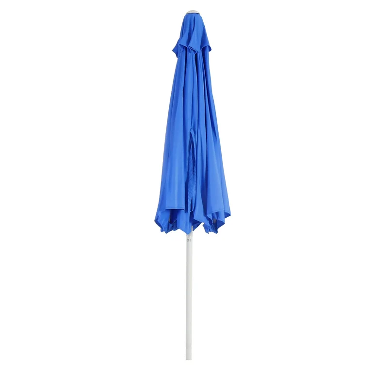 Parasol de jardin Ø 3m inclinable polyester/aluminium 5kg bleu 04_0003880