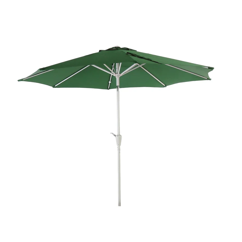 Parasol de jardin Ø 3m inclinable polyester/aluminium 5kg vert 04_0003882