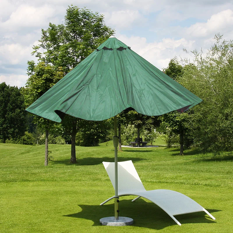 Parasol de jardin Ø 3m inclinable polyester/aluminium 5kg vert 04_0003882