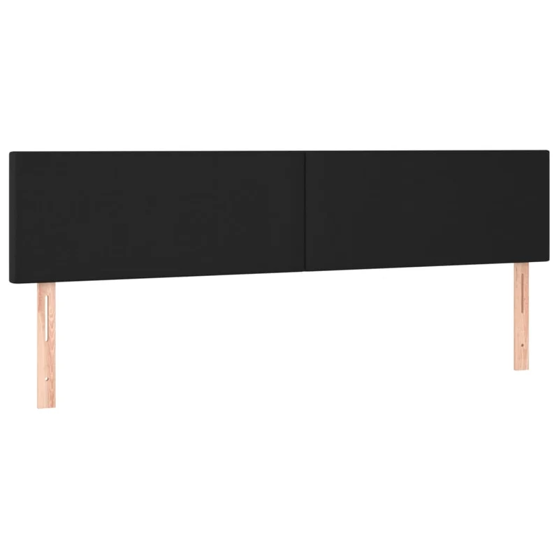 Cadre de lit LED avec sommier tête de lit matelas 200x200cm synthétique noir TDL0209138
