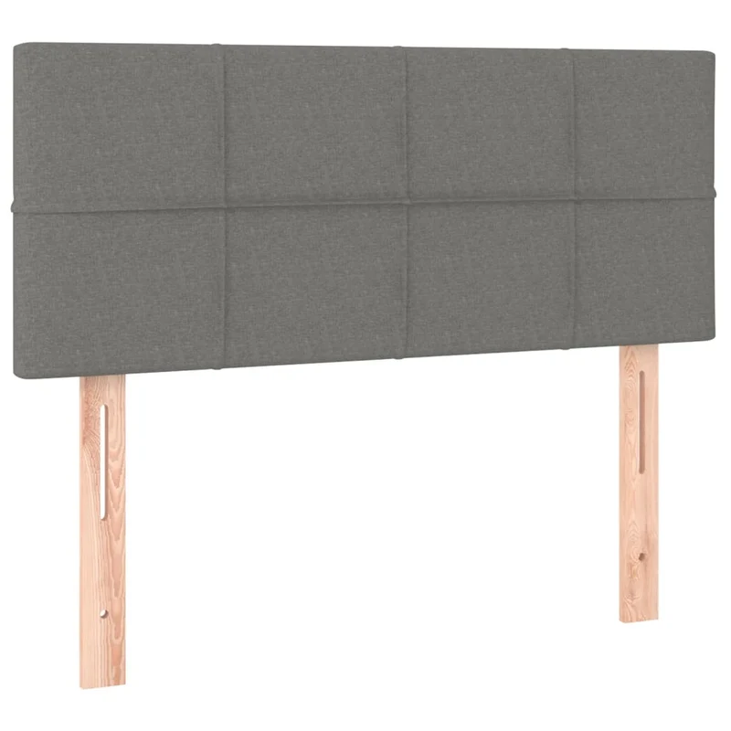 Tête de lit accessoire couchage chambre à coucher meuble 80 x 5 x 78/88 cm tissu gris foncé TDL0203181