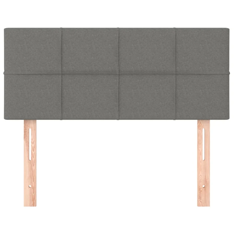 Tête de lit accessoire couchage chambre à coucher meuble 80 x 5 x 78/88 cm tissu gris foncé TDL0203181
