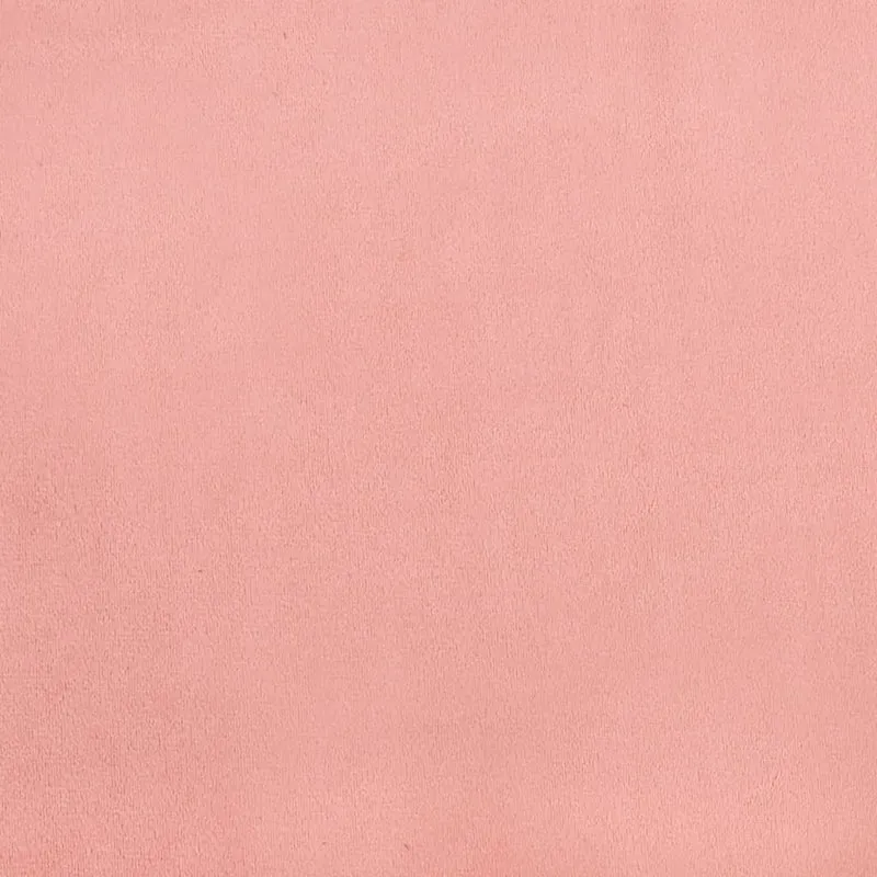 Sommier à lattes sur pieds cadre de lit 100x200 cm tissu velours rose TDL0206963
