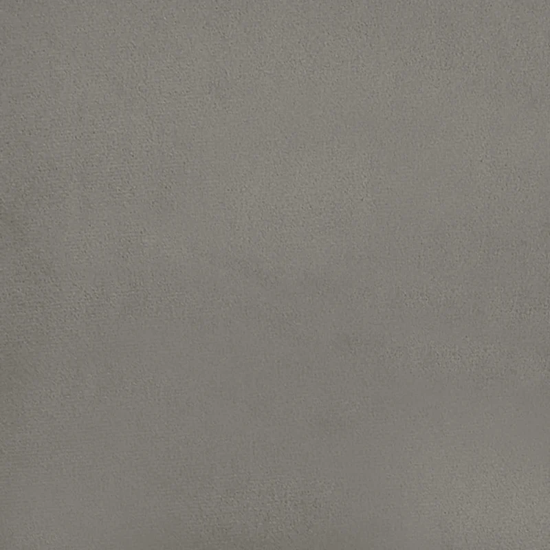 Sommier à lattes sur pieds cadre de lit 160x200 cm tissu velours gris clair TDL0207183