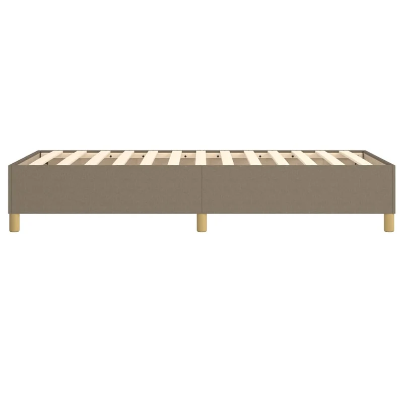 Sommier à lattes sur pieds cadre de lit 90x200 cm tissu taupe TDL0206917