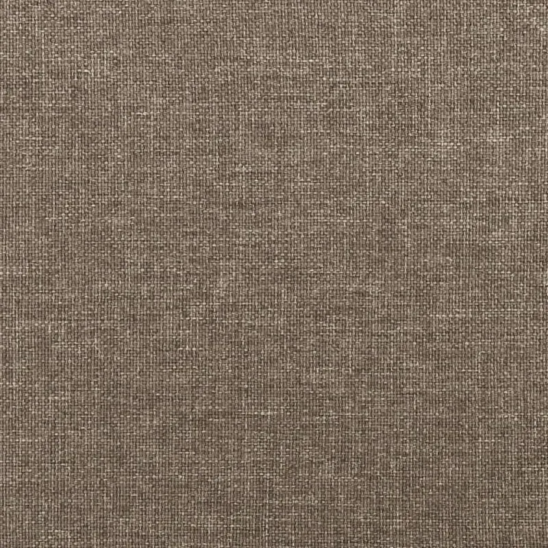 Sommier à lattes sur pieds cadre de lit 100x200 cm tissu taupe TDL0206943
