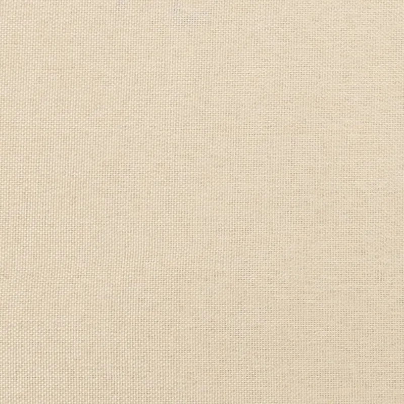 Sommier à lattes sur pieds cadre de lit 180x200 cm tissu crème TDL0207257